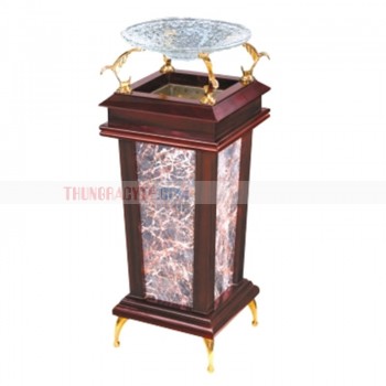 Cung cấp thùng đựng rác gỗ kết hợp đá hoa cương