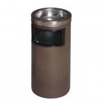 thùng rác nhựa có gạt tàn thuốc lá inox