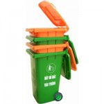 Cung cấp thùng thu gom rác 240 lít bánh xe
